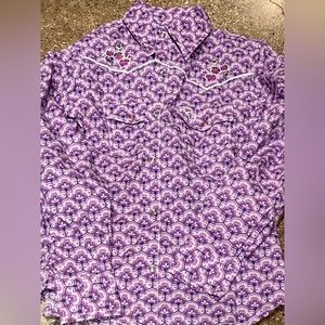 Girls Pearl snap western shirt sz 7/8